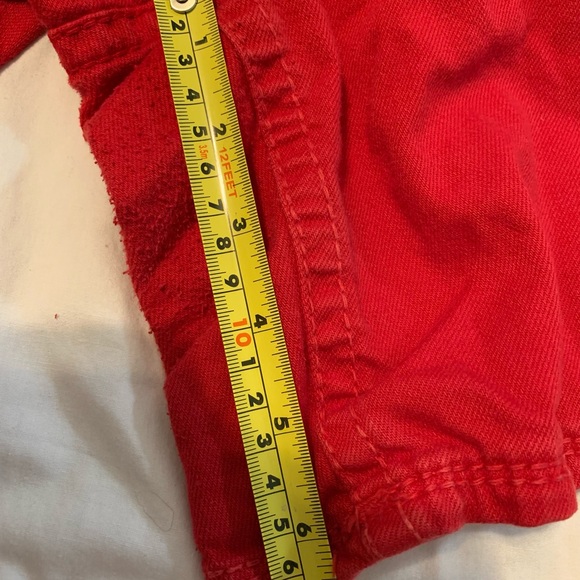 Silver Jean Suki Flap Short - Red - Picture 6 of 7